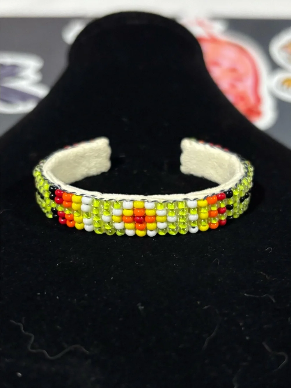 Navajo hand beaded bracelet for a young child or baby
